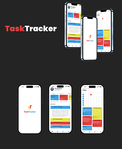 TaskTracker app dashboard design figma task ui uiux ux