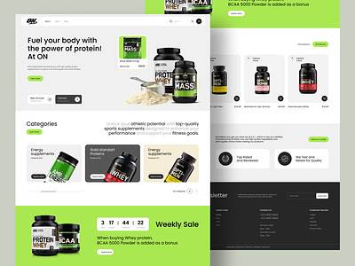 ON Redesign - Shopify Store e commerce supplements website e shop website ecommerce high converting landing page mobile friendly online retailer personalized shop product landing page shop shopify shopify store shopify theme customization shopify website store homepage web web design woocommerce shop