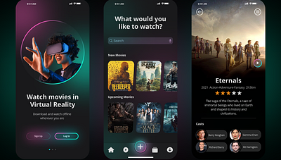 Movie App Design app app design branding design graphic design mobile app mobile app design movie app ui ux