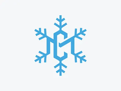 Minimalist Initials CM or MC with Snow Logo blue branding creative design elegant graphic design icon illustration initials logo logo design logos logotype minimalist modern monogram snow trendy typeface vector