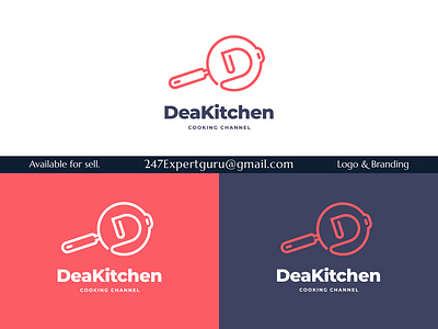 Initial d letter logo with teflon shape icon for restaurant logo 3d animation graphic design modern logo motion graphics ui