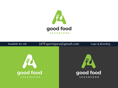 Letter a restaurant logo design with fork and spoon element 3d branding graphic design logo modern logo motion graphics