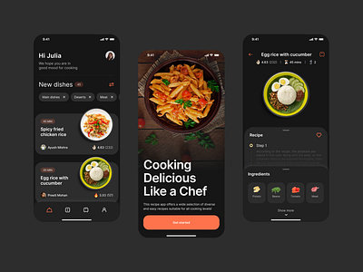 Foodify - Everything food! app app design branding design flat ui food minimal mobile interface ui ui concept uiux user interface ux