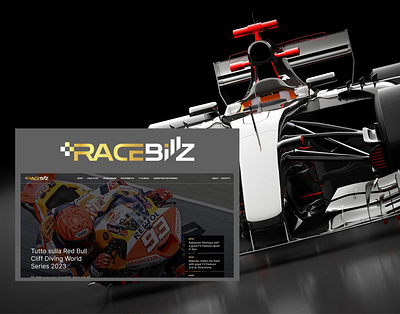 RACE BIZ Motors Blog information architecture ui ux web design wordpress