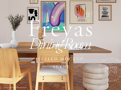 FREYAS ROOM Frame Mockup Gallery frame frame mockup gallery wall gallery wall mockup image mockup interior mockup modern interior poster mockup scandinavian interior wall frame mockup