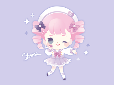 Kawaii Sailor Girls #001 Yume adorable cartoon character chibi children cute design drawing girl illustration japan kawaii kids mascot oc sd