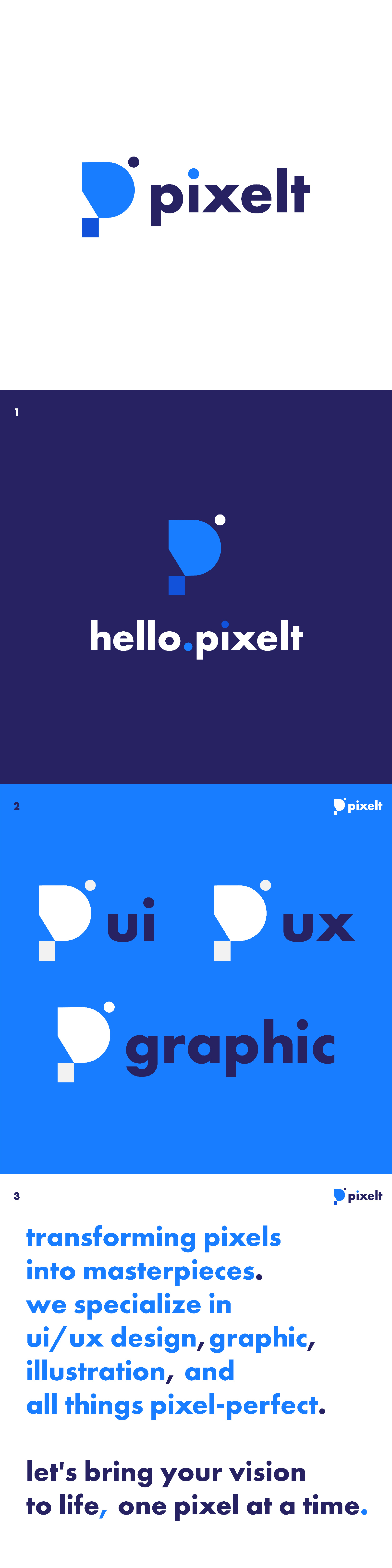 hello.pixelt branding design graphic design illustration logo