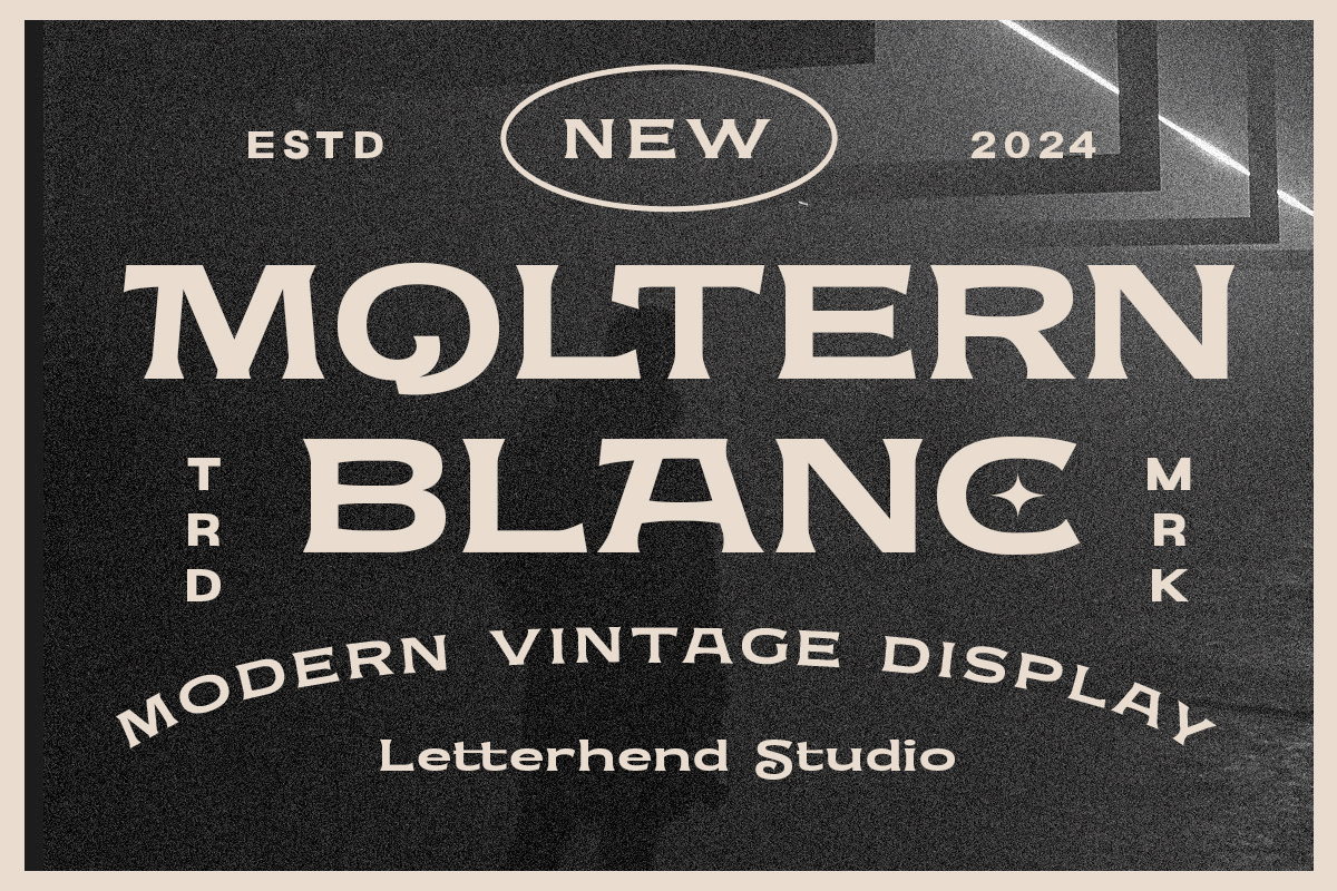Moltern Blanc - Vintage Display Font bold font freebies