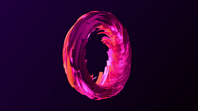 Spiny Thingy 3d abstract animation design houdini motion graphics particle pink purple