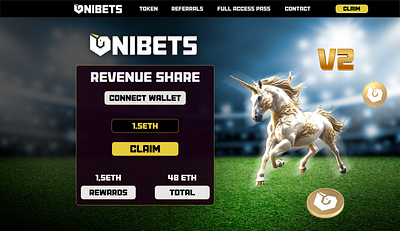 Website for crypto betting Unibets betting betting website blockchain crypto cryptocurrency gamification token ui web design website