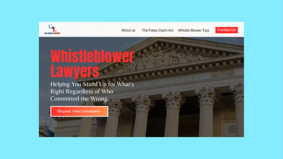 WhistleBlower Lawyers|Web Design Hero Section branding graphic design hero hero section lawyers ui visual design web design web designer website