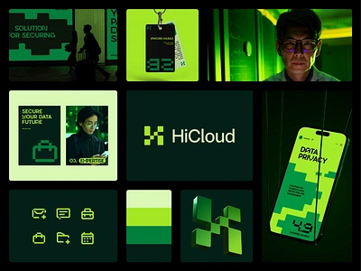 HiCloud Branding Case Study behance brand brand guidelines brand identity brand sign brand strategy brandbook branding case study halo lab identity logo logotype packaging startup visual identity