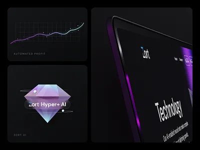 Crypto Trading Platform — Technology 3d black crypto cryptocurrency dark design landing page purple technology ui web web design webdesign