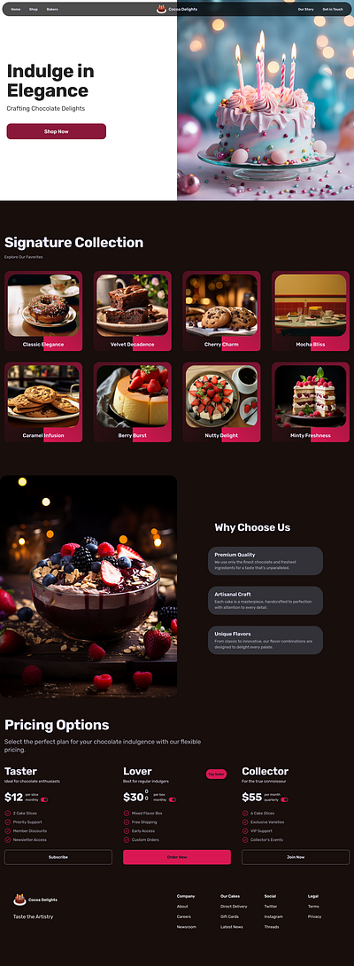 Cocoa Delights ui