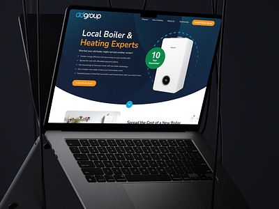 Sales Landing Page air conditioning branding click through landing page design dribbble shot graphic design heater hvac landing page design landingpage lead generation leads popular shot sales sales landing page sales page ui ux ventilation