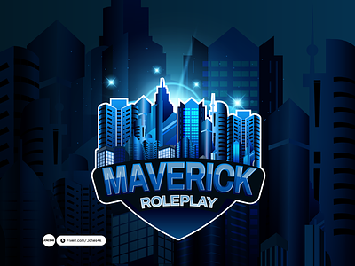 Maverik Roleplay logo animated banner animated logo discord banner discord channel discord emojis discord logo discord logo animation discord pfp fivem logo fiverr logo design roleplay roleplay logo