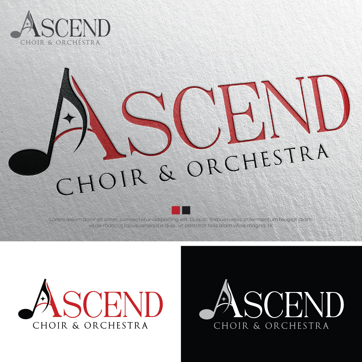 Ascend Choir & Orchestra Logo by Raju Yadav on Dribbble