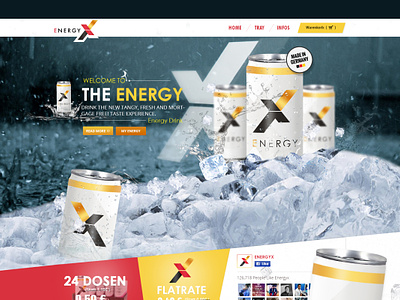 Energy Drink landing page drink energy energy landing page energy product energy website energy website section