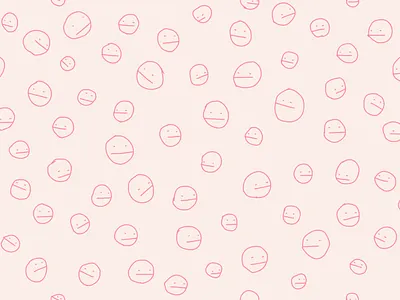 DAY 059 / BACKGROUND PATTERN 059 art background background pattern daily daily ui desktop digital art doodles floating heads happy hues heads pattern pen tool pencil tool scribble ui
