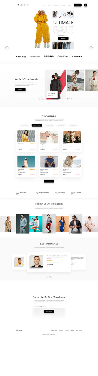 FASHION - The E-Commerce Store adobe xd cart page checkout page cloth shopping fashion store fashion website figma invision shipping page shopping ui design uiux design web ui design website design