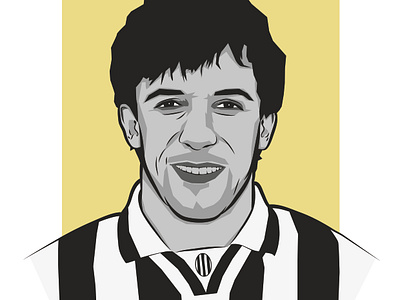 Baby-faced Assassin: Alessandro Del Piero, Juventus art design football illustration italy juventus serie a soccer