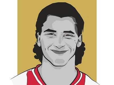 Baby-faced Assassins: Zlatan Ibrahimovic, AFC Ajax ajax art design football illustration soccer sweden zlatan