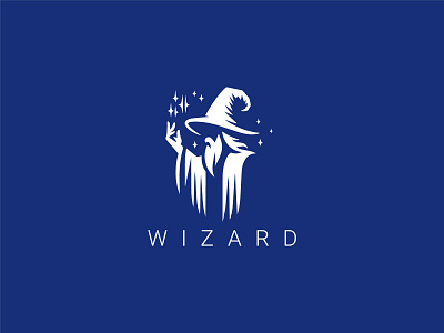 Wizard Logo character fairytale fantasy gaming illustration legend magic magician moustache myth old man rugby shiny top logo top wizard vizard logo voodoo witch wizard wizard logo