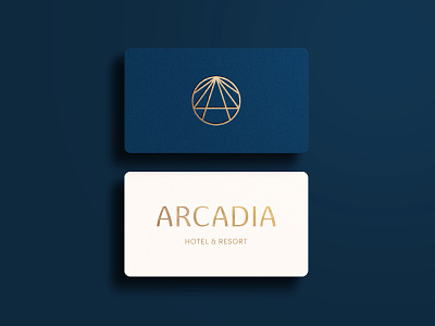 Arcadia Hotel & Resort - Visual Identity Design abstract beach booking brand identity branding hospitality hotel logo design logomark luxurious luxury modern resort sand sea simple sun symbol vacation visual