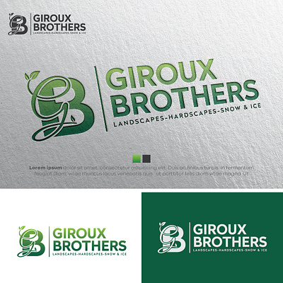 Giroux Brothers Logo design graphic design icon illustration logo vector