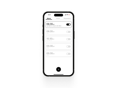 Daily UI #23 - Alarm Clock Design ui