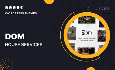 Dom – House Services Elementor WordPress Theme Download affordable cheapest price digital products discounted gpl online store plugins premium themes web design web development website development wordpress plugins wordpress themes