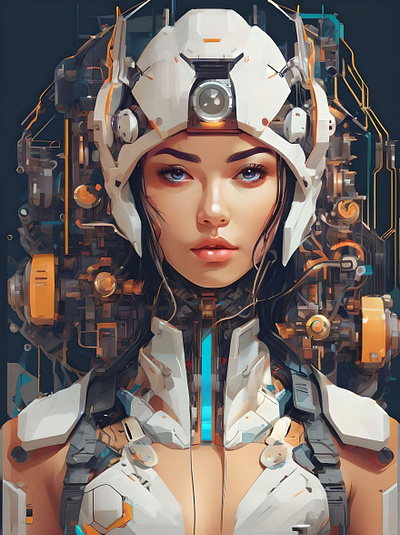 Cybernetic Muse 3d animation graphic design motion graphics