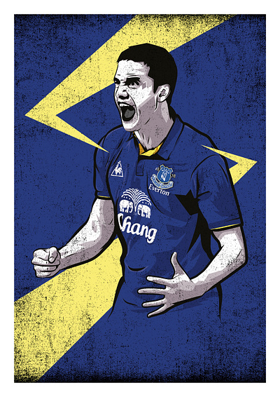 Tim Cahill, Everton art australia design everton football grunge illustration premier league soccer tim cahill
