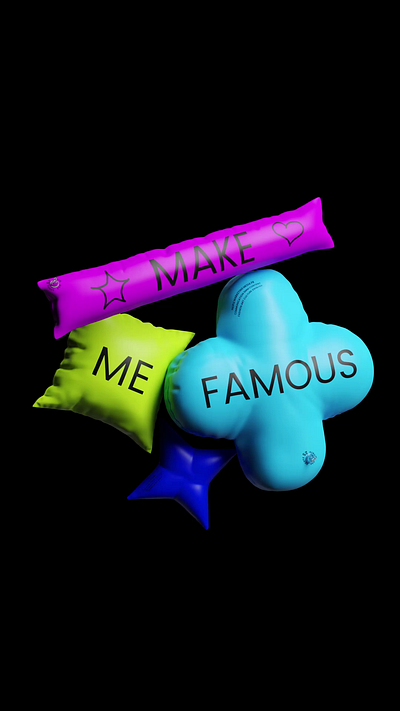 Balloon 3D Animation for Make Me Famous 3d animation logo motion graphics