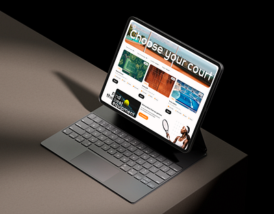 Website for tennis lovers laptop tablet tennis ui ux website