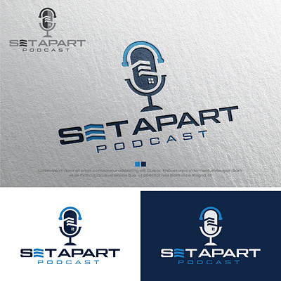 Set Apart Podcast Logo design graphic design icon illustration logo vector