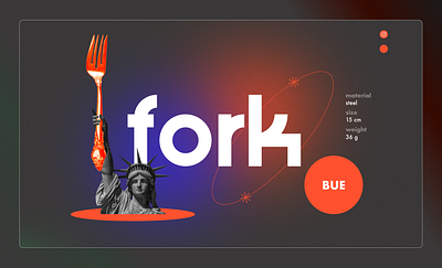 Fork animation graphic design motion graphics ui