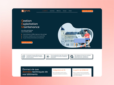 bimwiq Data - A B2B business website for an online BIM app art direction design user centered ux design web design