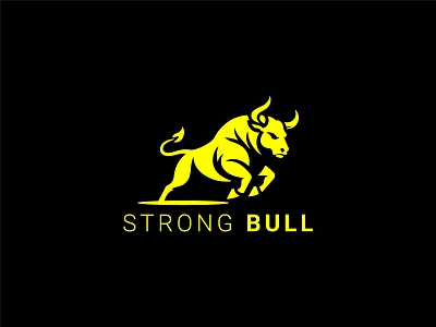 Bull Logo animal buffalo bull bull attack bull head bull logo business dynamic logo exchange financial graphic design illustration investment minimalist monetizing powerpoint rhino strong bull top bull logo warrior