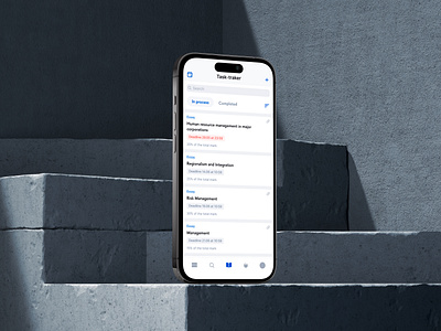 Mobile task-tracker for University platform assigned work ios mobile tasks ui university ux