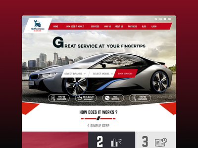 Go Mechanics website auto design ui website