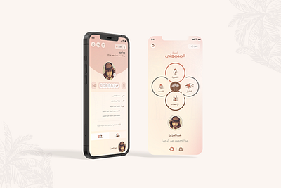Family Tree App family app graphic design menu screen ui profile screen ui social app ui ui design