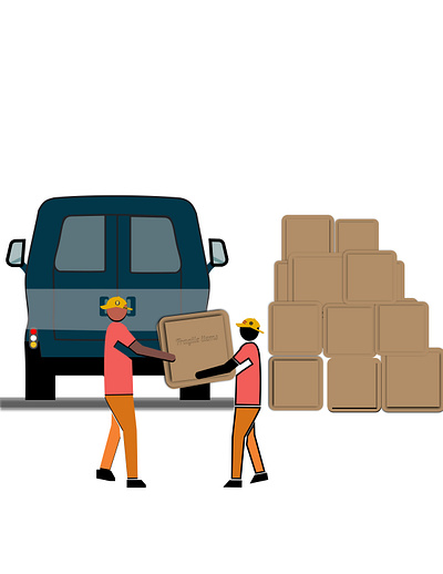 Delivery Manager animation graphic design