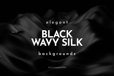 Black Wavy Silk Backgrounds 3d abstract background black black background black wave decoration dynamic elegant illustration material silk smooth surfaces texture wallpaper wave waves