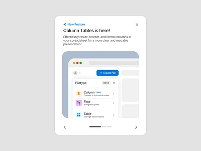 Update Modal app clean column component design design system feature figma landing page light minimalist modal page popover table ui ui design ui kit update widget