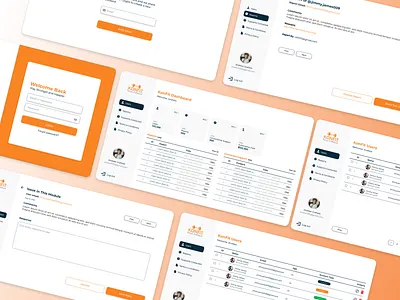 KonFit Web Dashboard animation app branding complain box customer dashboard design login menu mobile navigation services side menu side navigation stats tables ui ux web website