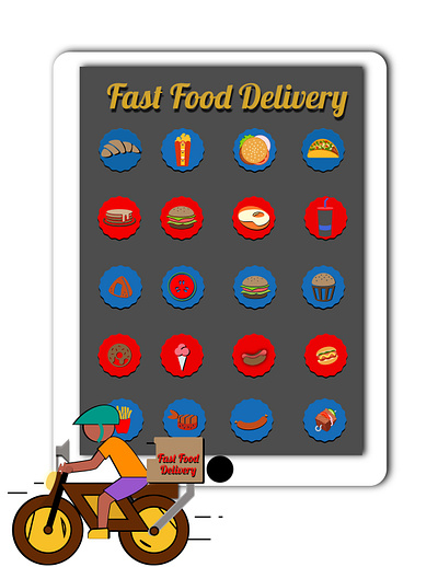 Urban Food Delivery App branding graphic design logo