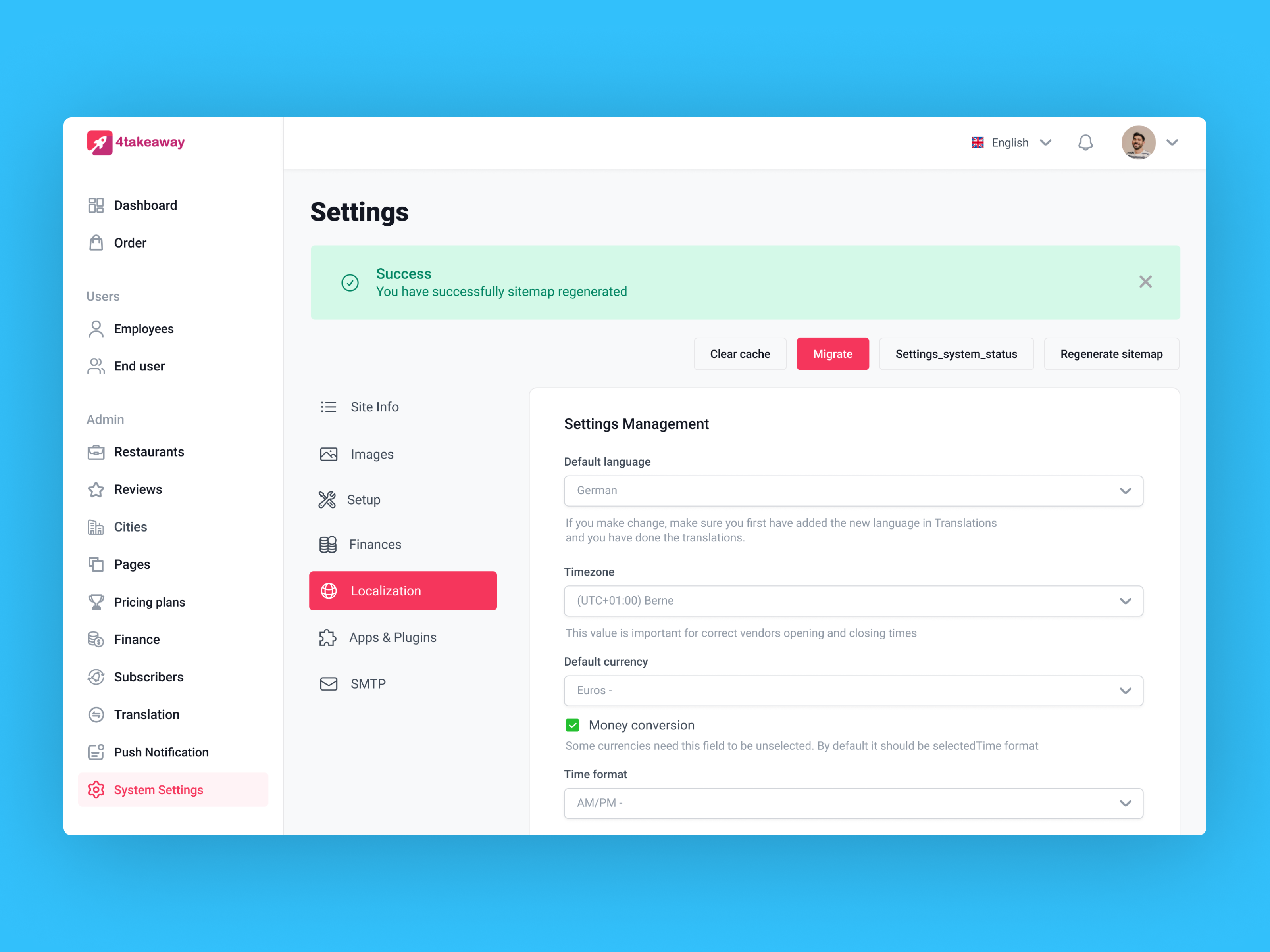 Admin Dashboard System Settings by Daniel Barr for Luminalogik on Dribbble