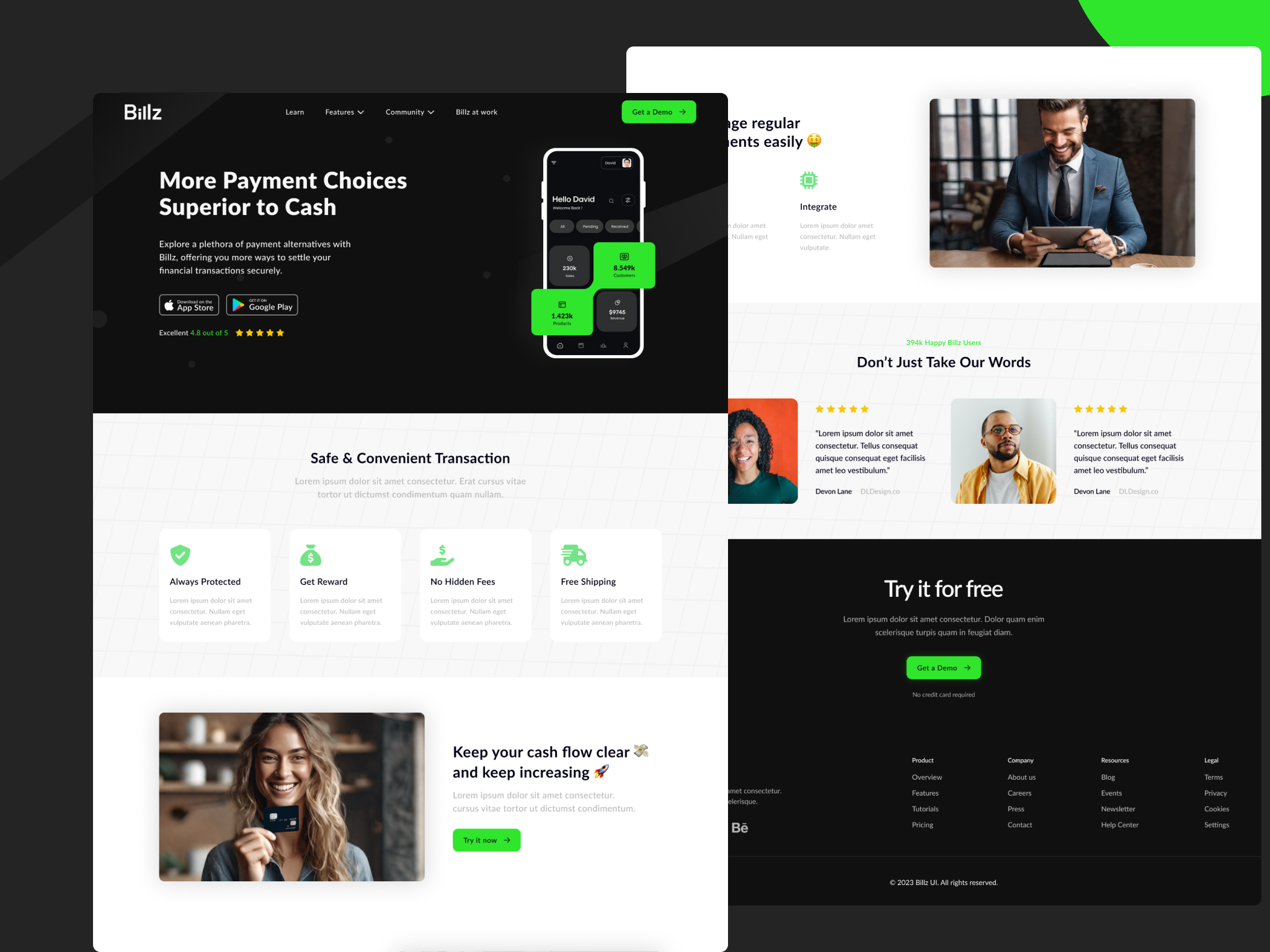 Example of Responsive Web Design (Figma/Webflow)