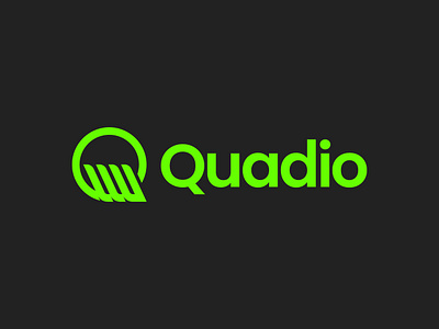 Quadio Visual Identity android app audio brand identity branding code design fitness graphic design gym illustration ios logo logo design minimal music ui vector web workout